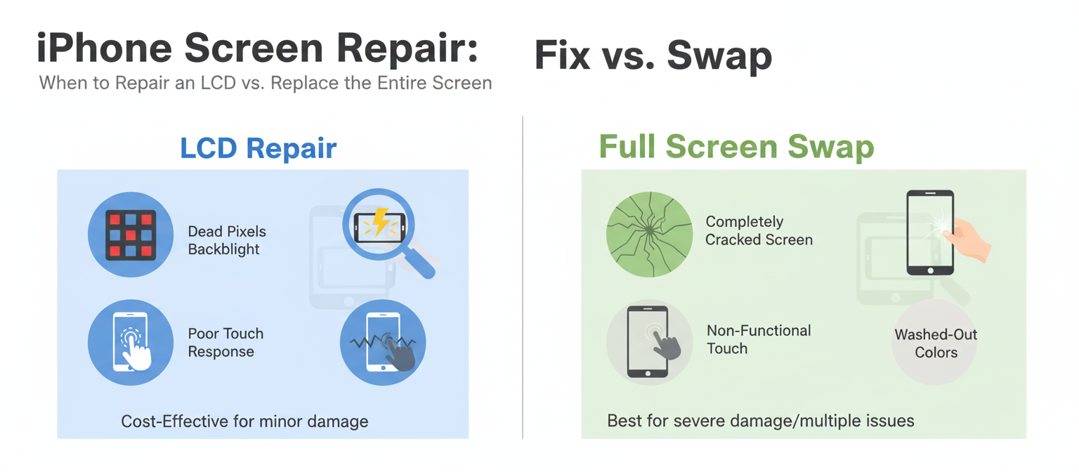 Voorbeeld van backlight bleeding op iPhone 11