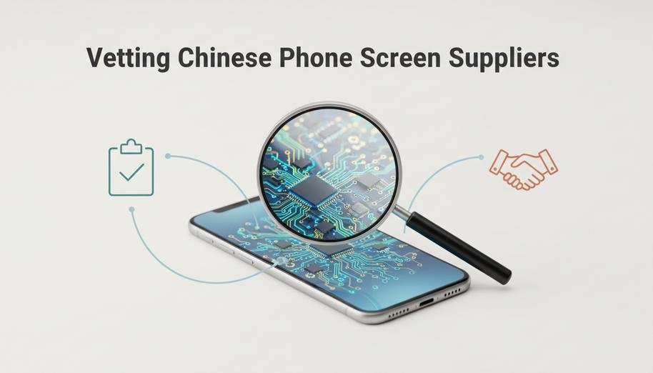 Chinese phone screen supplier factory production lines and quality control workflow