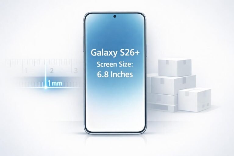 Screen Specifications Samsung Galaxy S26+ Screen Size: Exact Dimensions and Display Specs ...