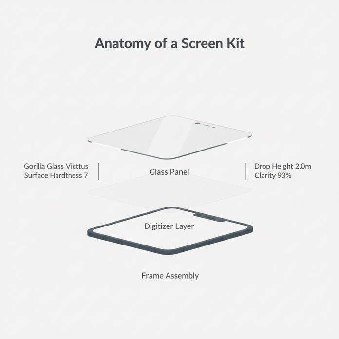 Wholesale iPhone screen replacement quality control and technical grading workflow