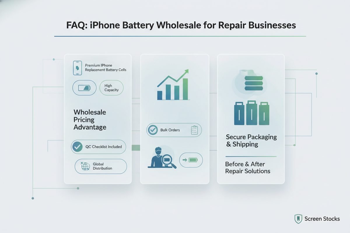 Wie Sie hochwertige iPhone-Ersatzbatterien für Ihr Reparaturgeschäft beschaffen, FAQ: iPhone-Batterien Großhandel für Reparaturbetriebe, iPhone-Batterien Großhandel, Abbildung 9