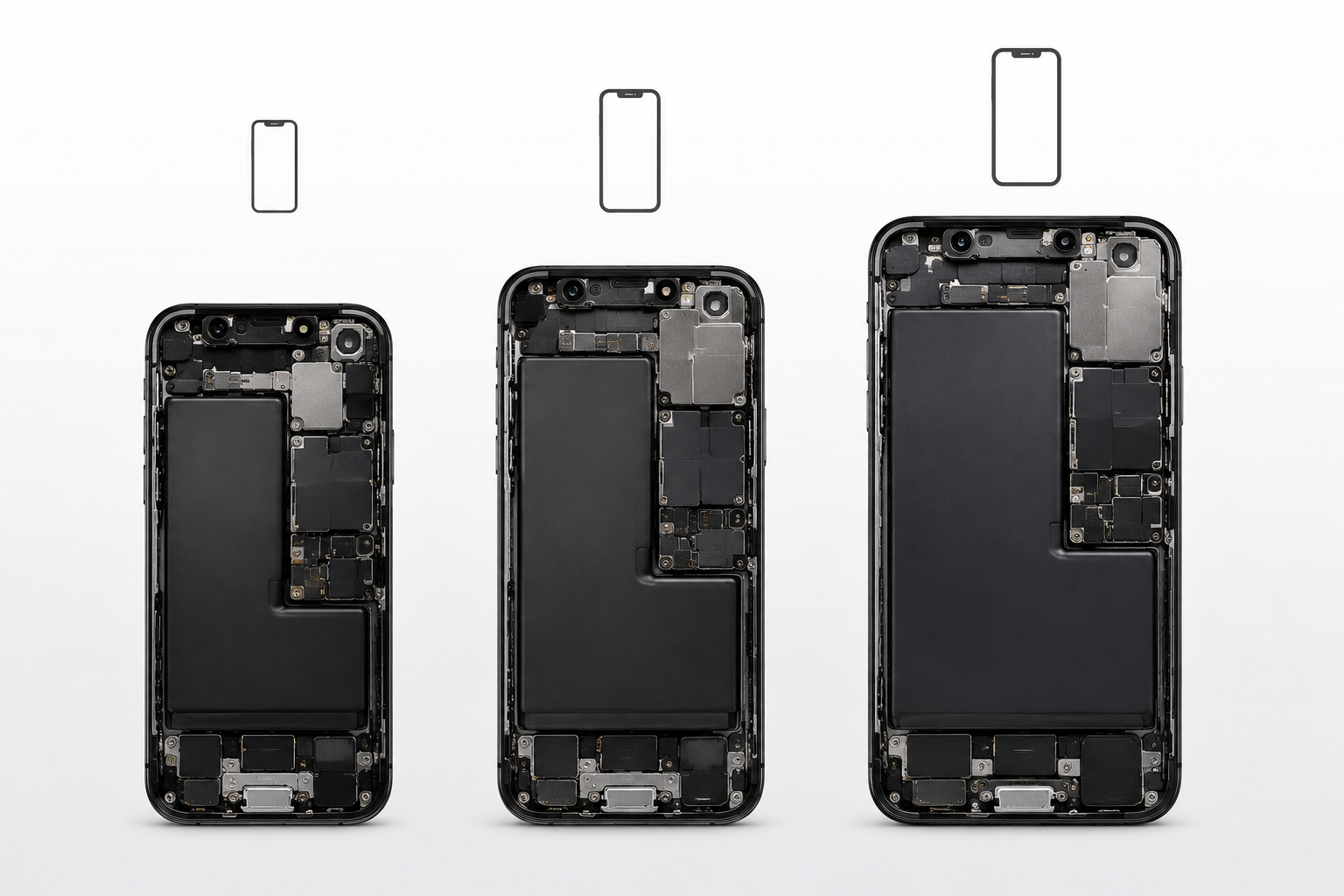 Confronto tra batteria in mAh di iPhone 16 Standard, Pro e Max per acquirenti di parti di ricambio