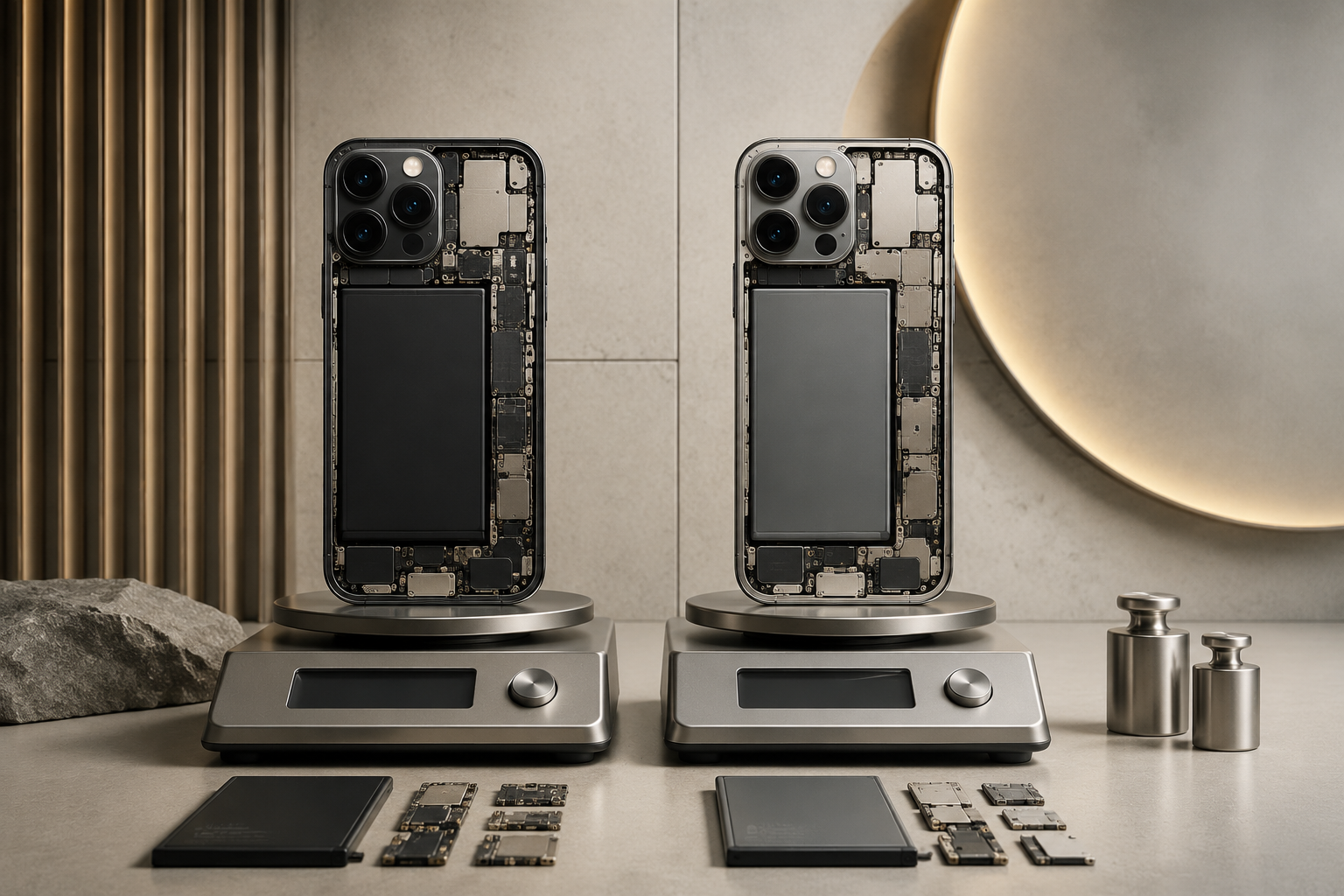 Peso del Phone 17 Pro Max vs 16 Pro Max: ¿Es más ligero el nuevo modelo?, La data lo demuestra: el 17 Pro Max pesa 10 g menos que el 16 Pro Max, comparación de peso del Phone 17 Pro Max vs 16 Pro Max, ilustración 1