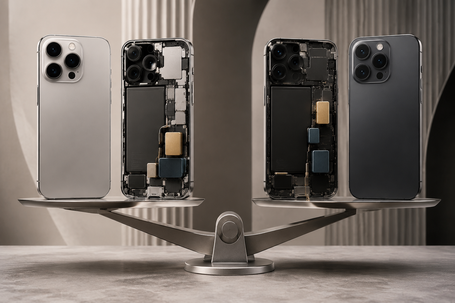 Phone 17 Pro Max vs 16 Pro Max Peso: ¿Es el nuevo modelo más ligero?, ¿Es el nuevo modelo más ligero o solo se ha redistribuido la masa?, comparación de peso entre Phone 17 Pro Max y 16 Pro Max, ilustración 4