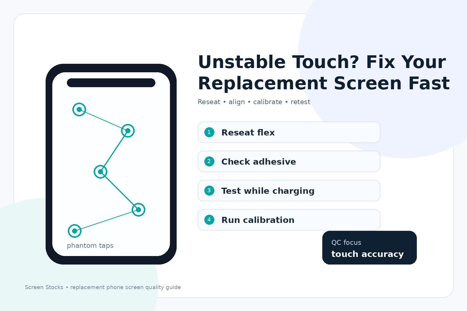 ¿Toque inestable? Repara tu pantalla de reemplazo rápido. Guía de reparación de pantalla de teléfono de reemplazo de toque fantasma por Screen Stocks