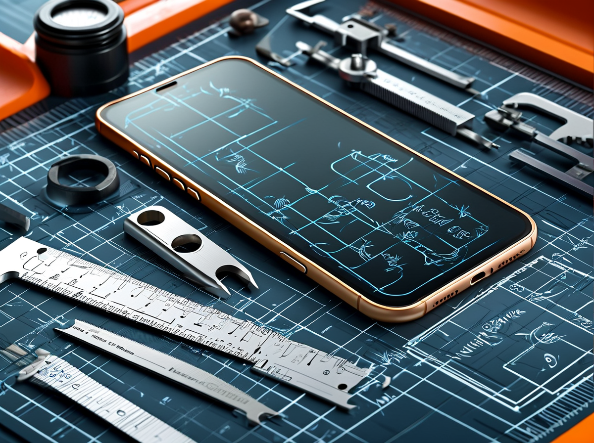 4 méthodes courantes de mesure de longueur expliquées, illustration du guide de dimensions du smartphone
