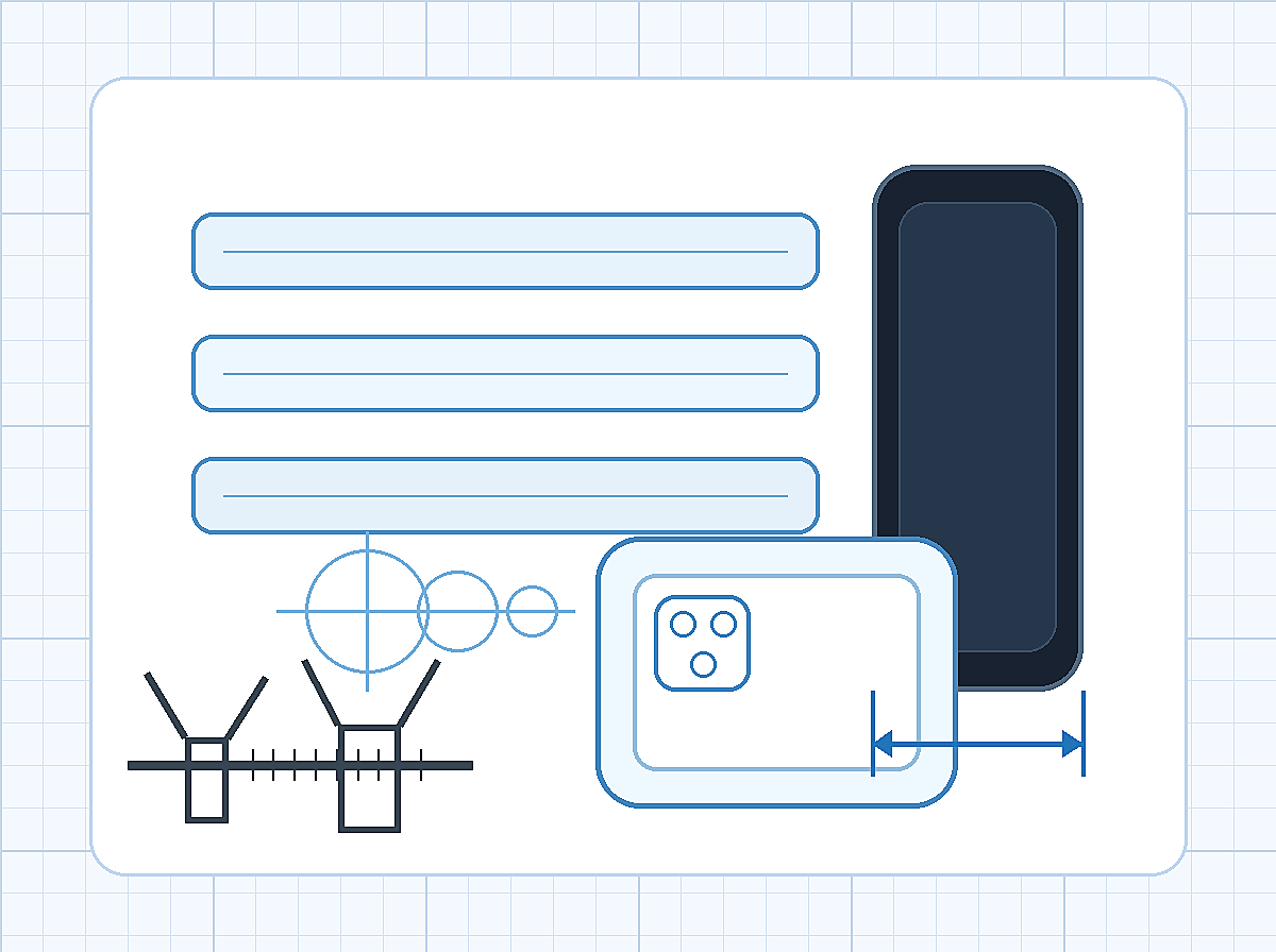 Longueur de l'iPhone 16 Pro : conseils pour le modèle CAO, illustration du guide de dimensions du smartphone