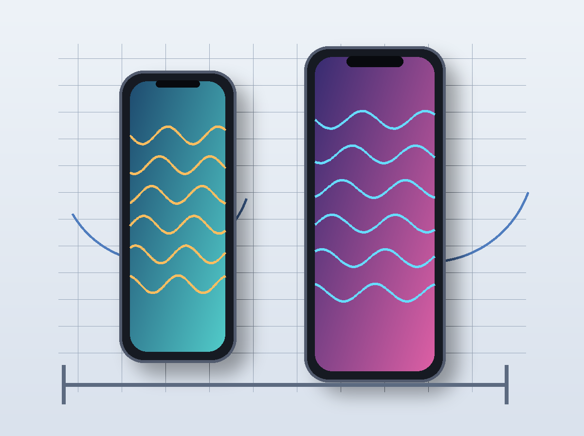 iPhone 17 Air screen size comparison with Pro display concept for Screen Stocks
