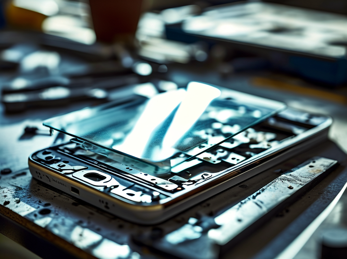 Anti-Glare Matte Finish Phone Screen Assembly Section 1