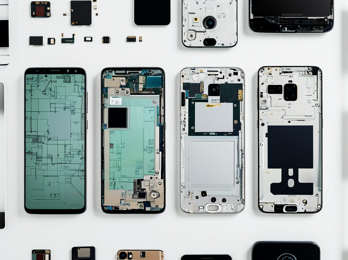 iPhone OLED screen wholesale h2 3 section illustration