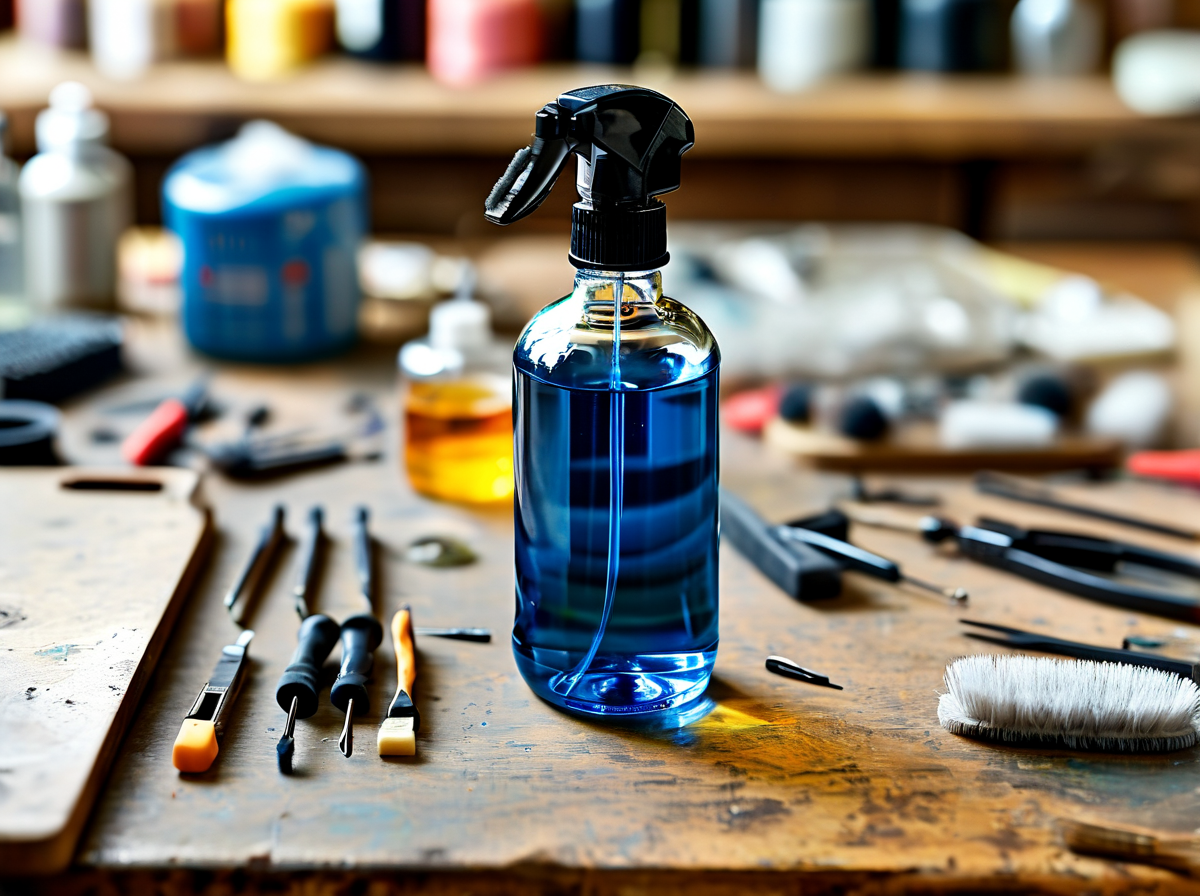 isopropyl alcohol and cleaning supplies for phone repair